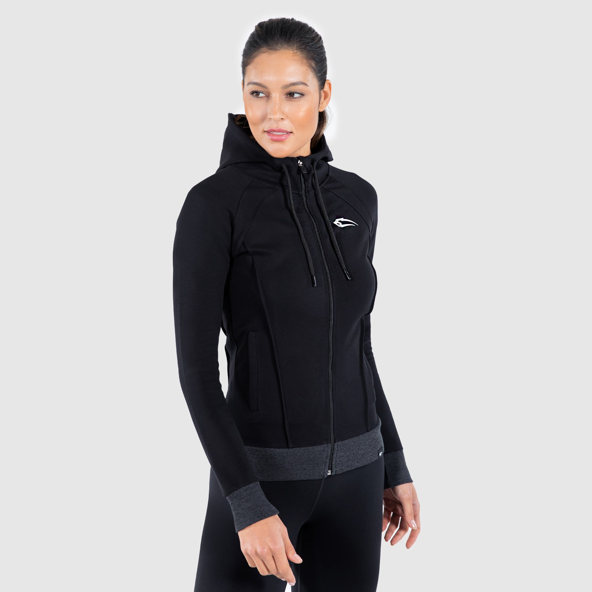Zip hoodie suit up